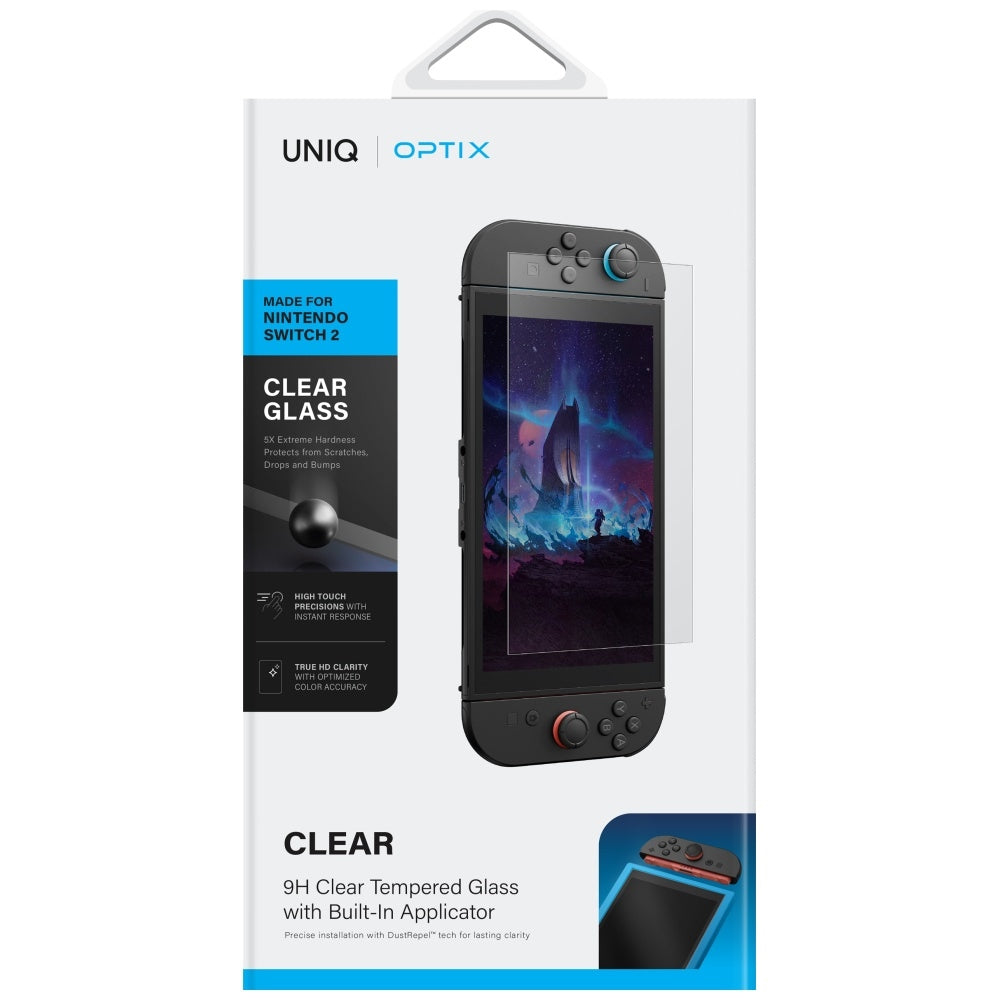 Uniq Optix Clear Tempered Glass til Nintendo Switch 2