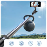 Selfie stick Wozinsky WC1Y70S telescopic tripod 1.7m with phone holder - black