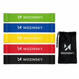 Wozinsky WGO-5 latex resistens bånd - 5 stykker.