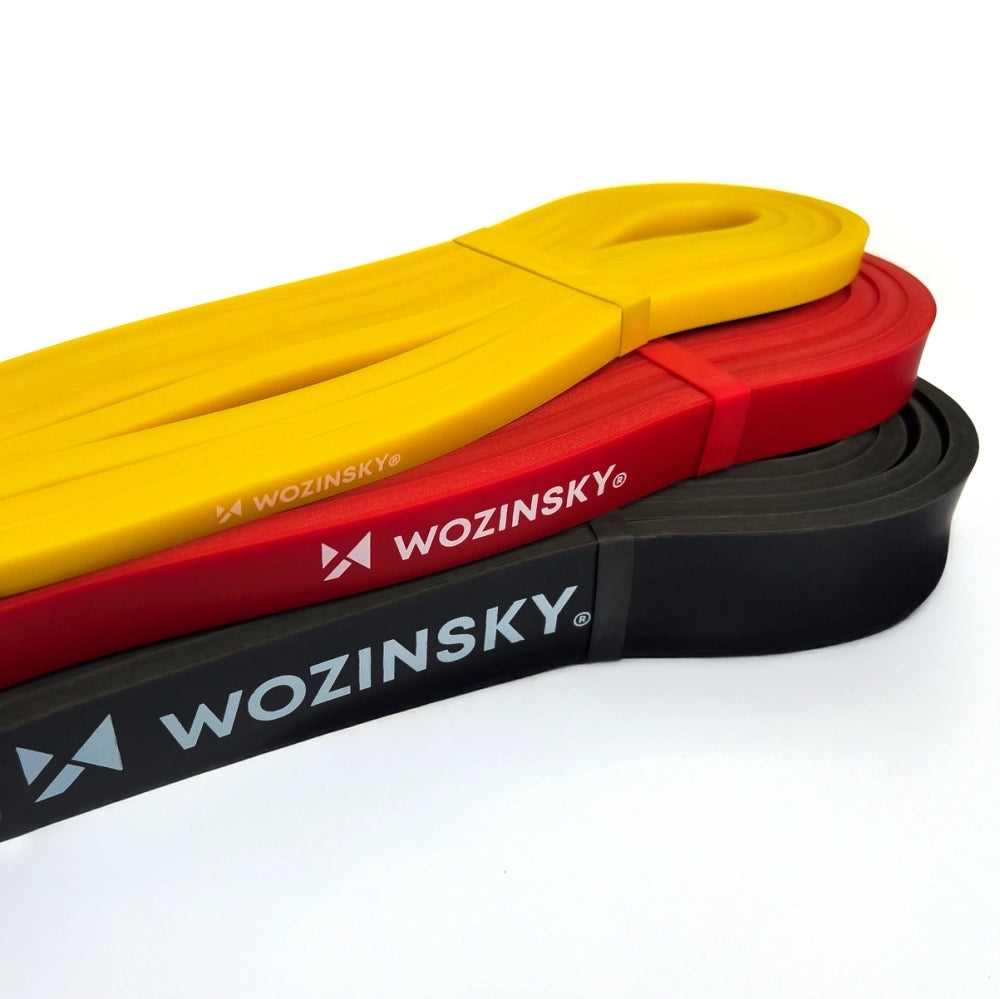 Wozinsky WGO-3 latex resistansbånd - 3 stykker.