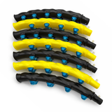 Wozinsky WHH-110 Hula Hoop Massager med Nodules - sort og gul