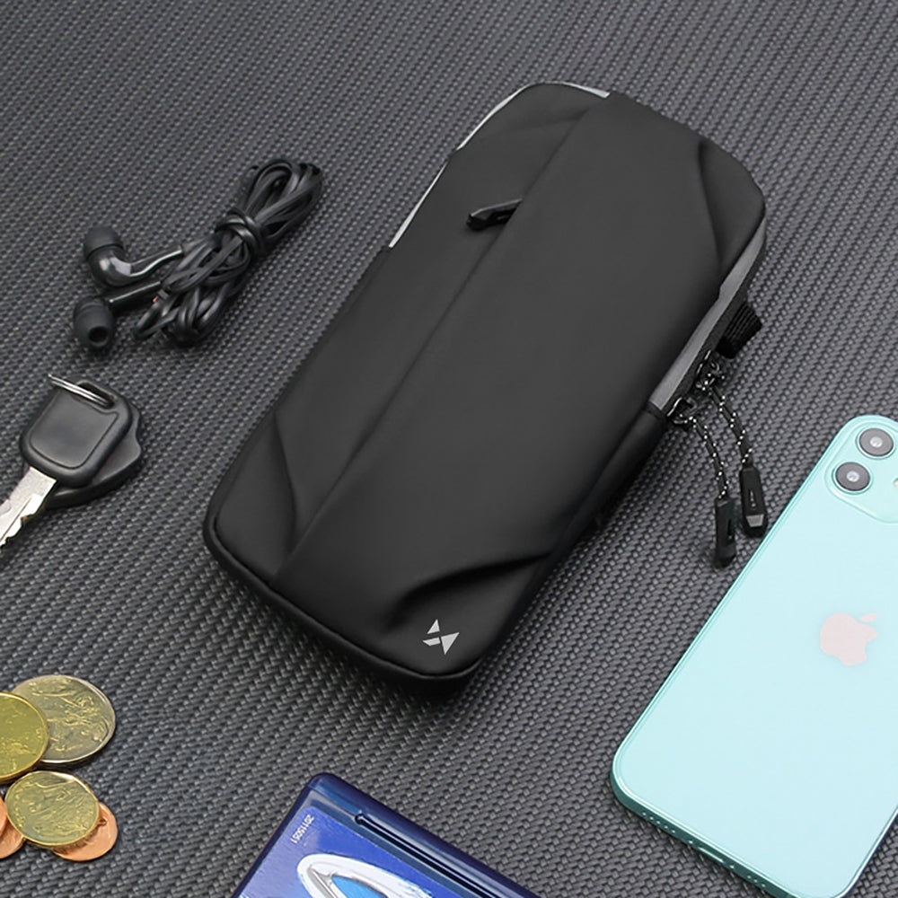 Wozinsky WSDB-B-armbånd telefonpose til løb - sort