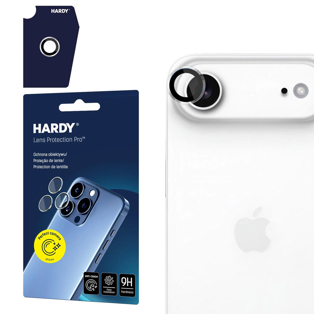 3mk HARDY Lens Protection Pro til iPhone 17 Air - Clear