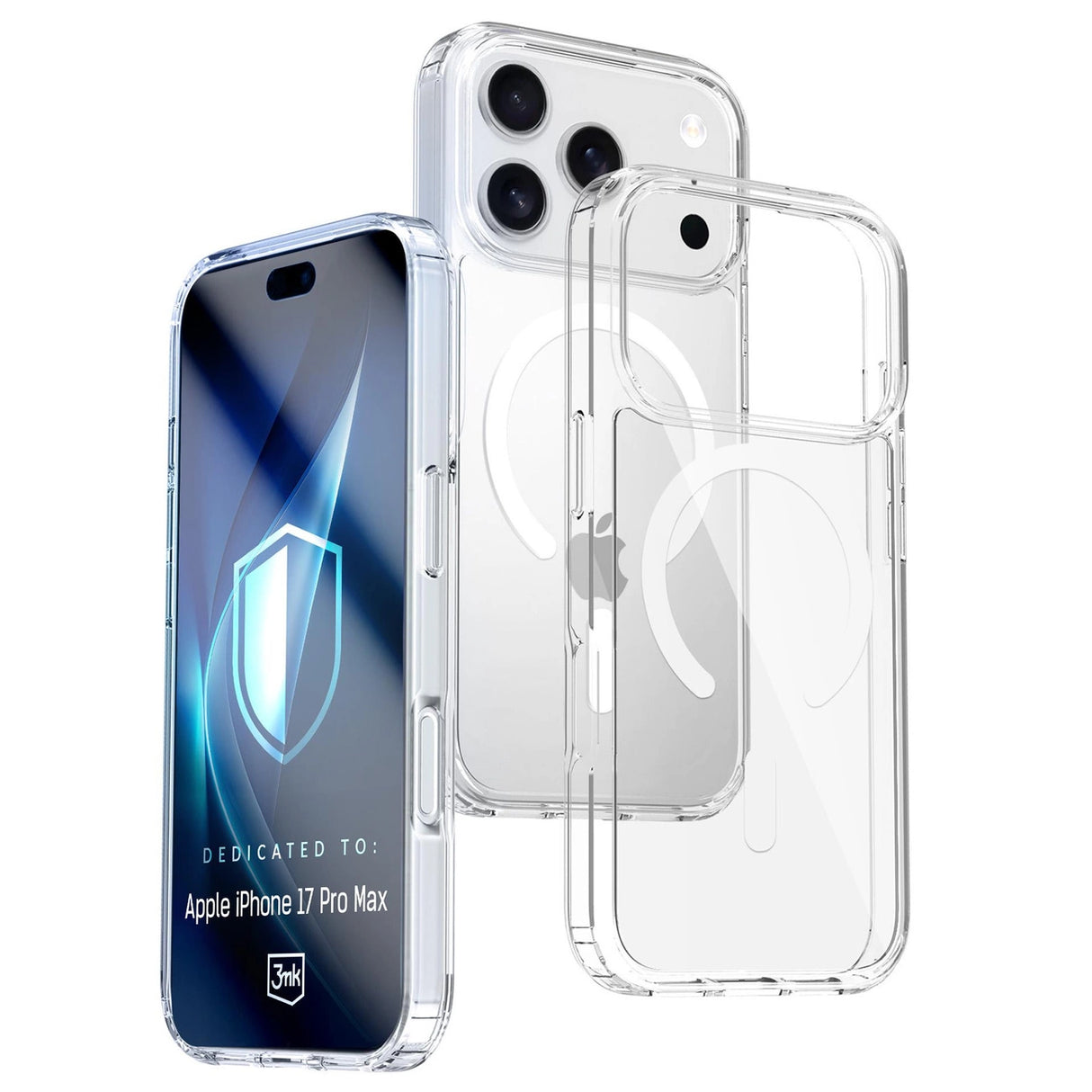3mk Armor MagCase til iPhone 17 Pro Max - Gennemsigtig