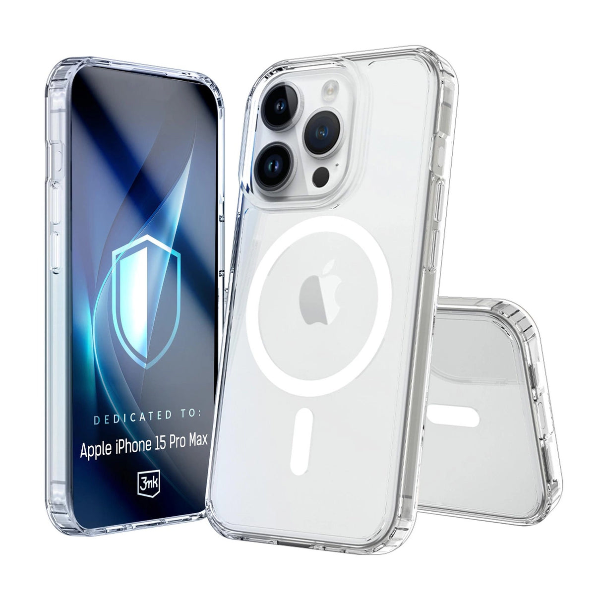 3mk Armor MagCase til iPhone 15 Pro Max - Gennemsigtig