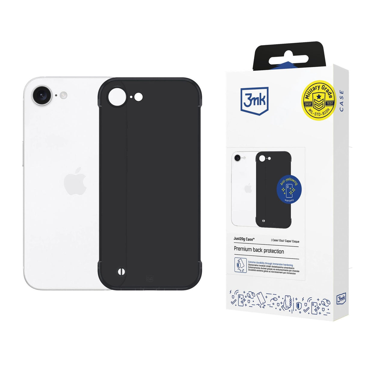 3mk Just20g Matt Case til Apple iPhone 16E - Matte sort