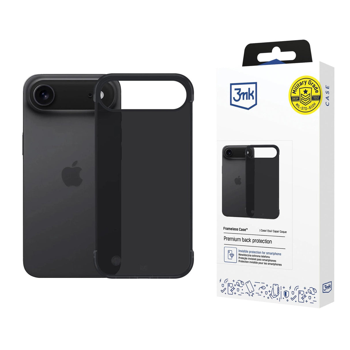 3mk Just20g Matt Case til Apple iPhone 17 Air - Matte Black