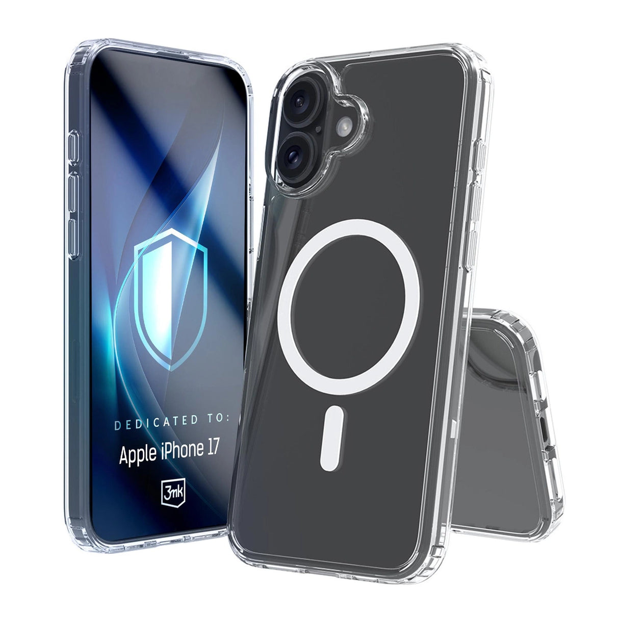 3mk Armor MagCase til iPhone 17 - gennemsigtigt