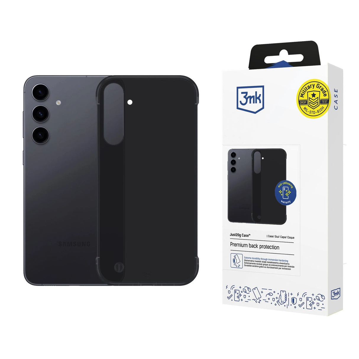 3mk Just20g Matt Case til Samsung Galaxy S24+ - Matte sort