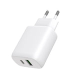 Gear Oplader 220V 1xUSB-C + 1xUSB-A PD/PPS 30W + 18W QC Hvid