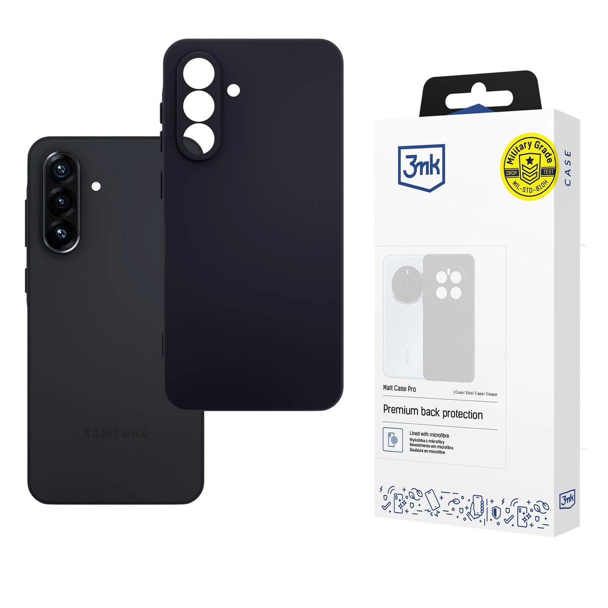 3mk Matt Case Pro for Samsung Galaxy A56 - matte black