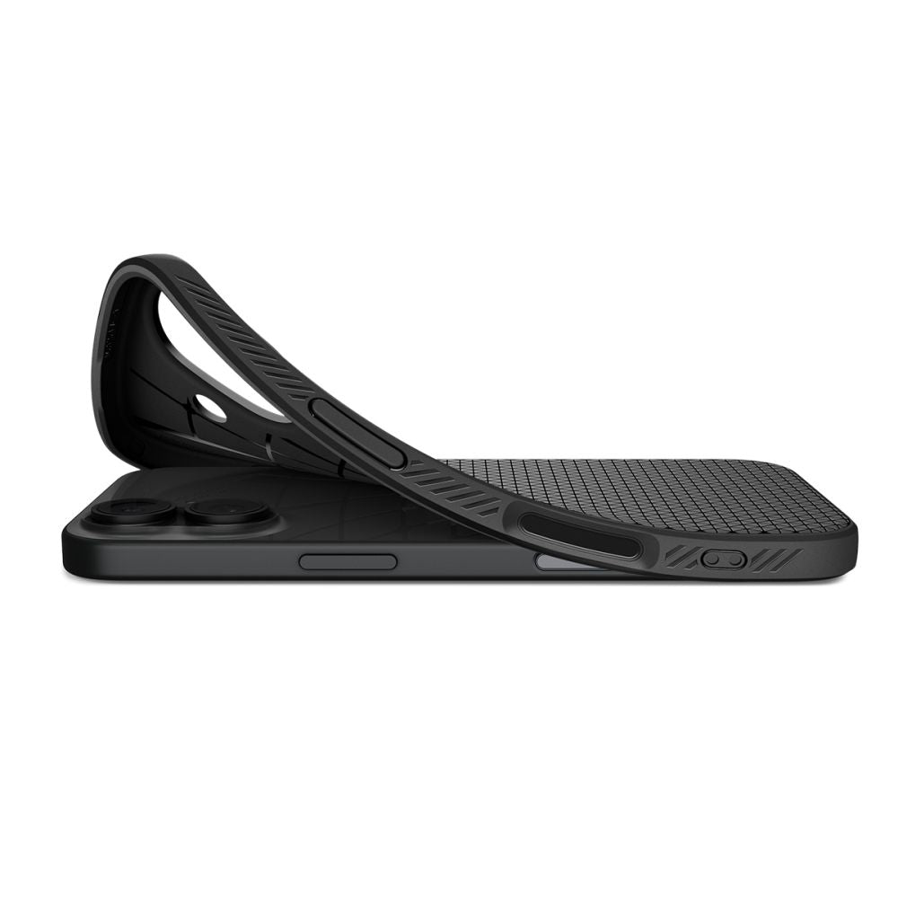 Spigen Liquid Air Case til iPhone 17 - Matte sort