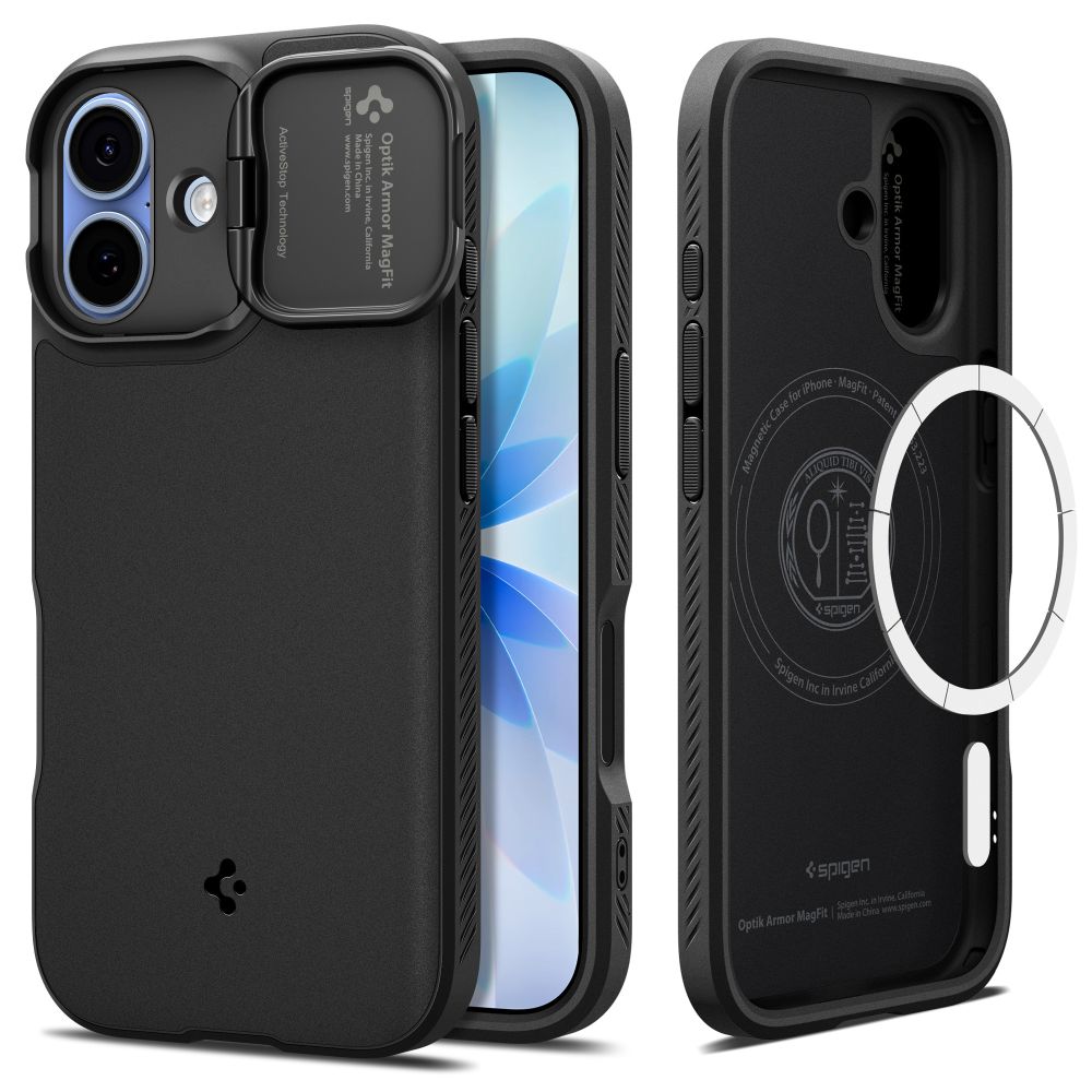 Spigen Optik Armor MagSafe-fodral til iPhone 17 - sort