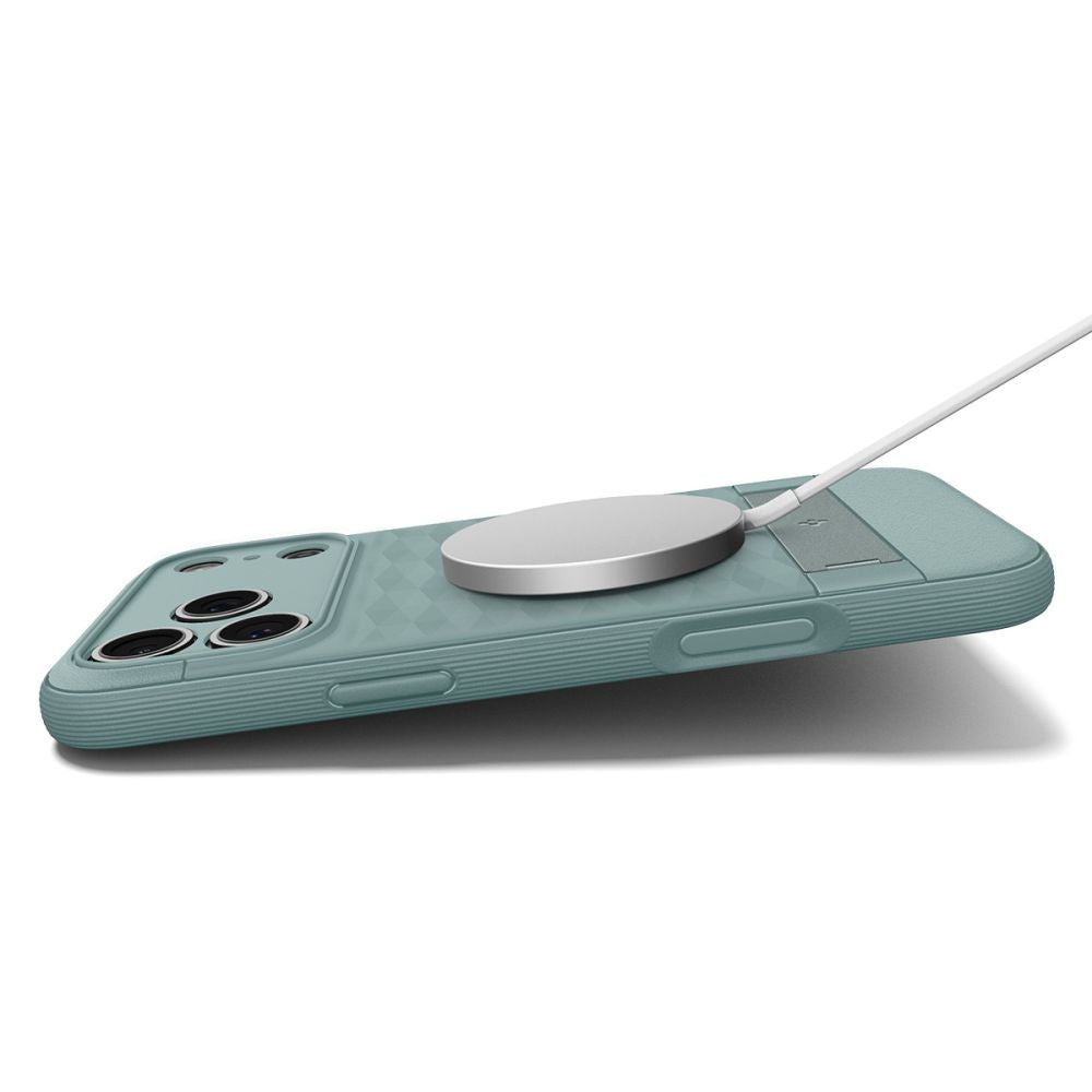 Spigen Parallax "S" MagSafe Case til iPhone 17 Pro - Grøn