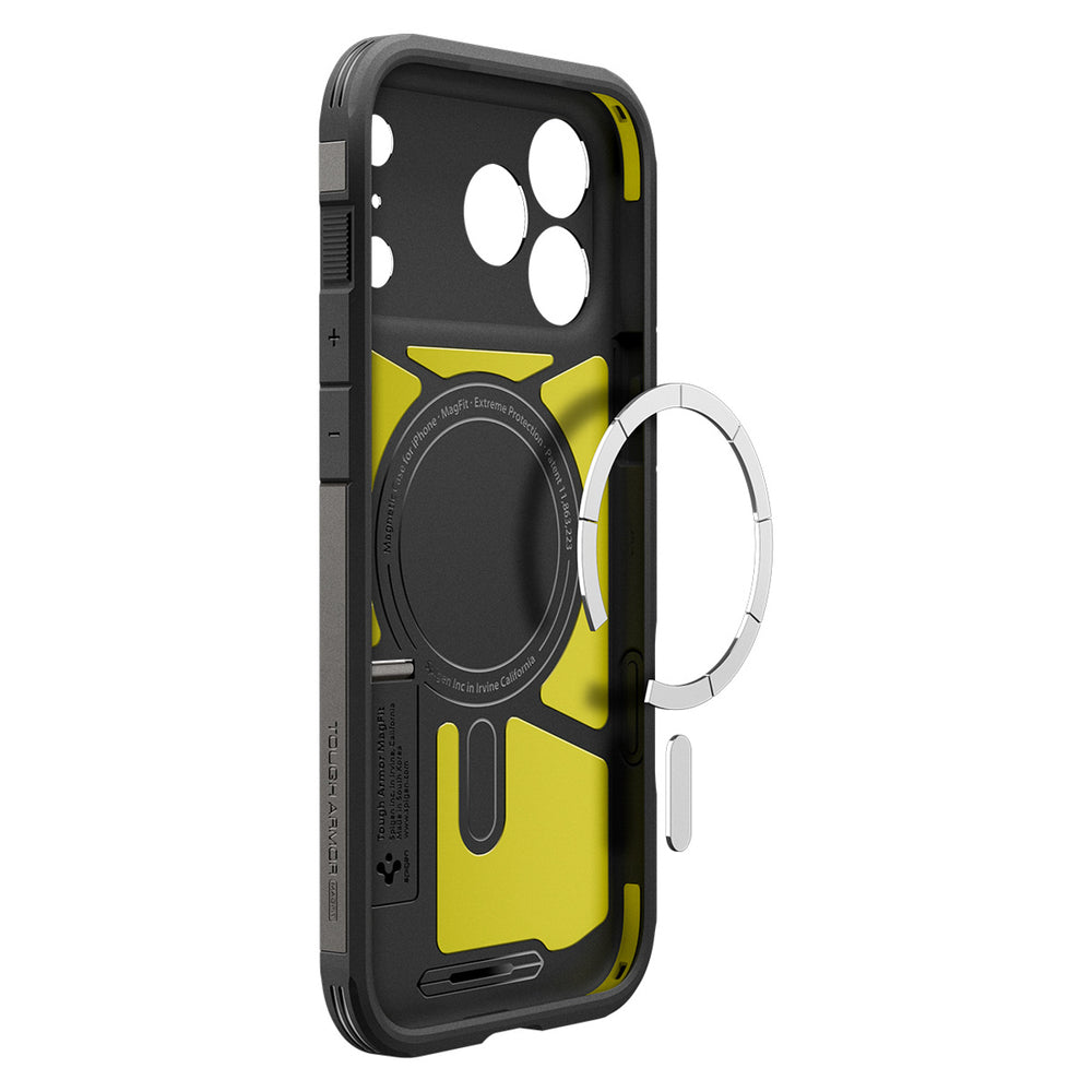 Spigen Tough Armor "T" MagSafe Case til iPhone 17 Pro - Grå