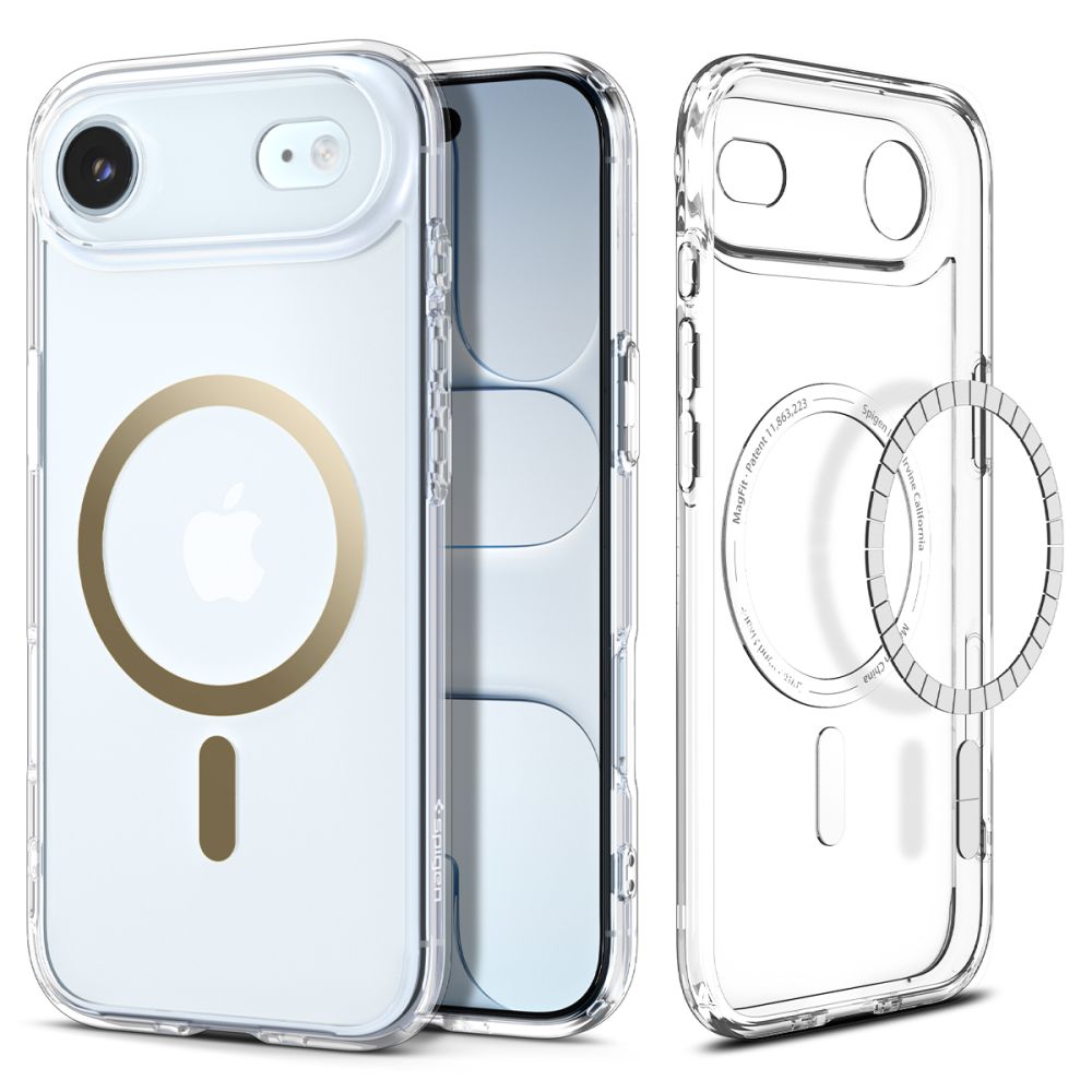 Spigen Ultra Hybrid MagSafe Case til iPhone 17 Air - gennemsigtigt guld