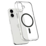 Spigen Ultra Hybrid MagSafe Case til iPhone 17 - Clear Gray