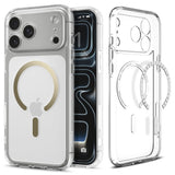 Spigen Ultra Hybrid MagSafe Case til iPhone 17 Pro Max - gennemsigtigt guld