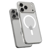 Spigen Ultra Hybrid MagSafe Case til iPhone 17 Pro Max - Klar og hvid