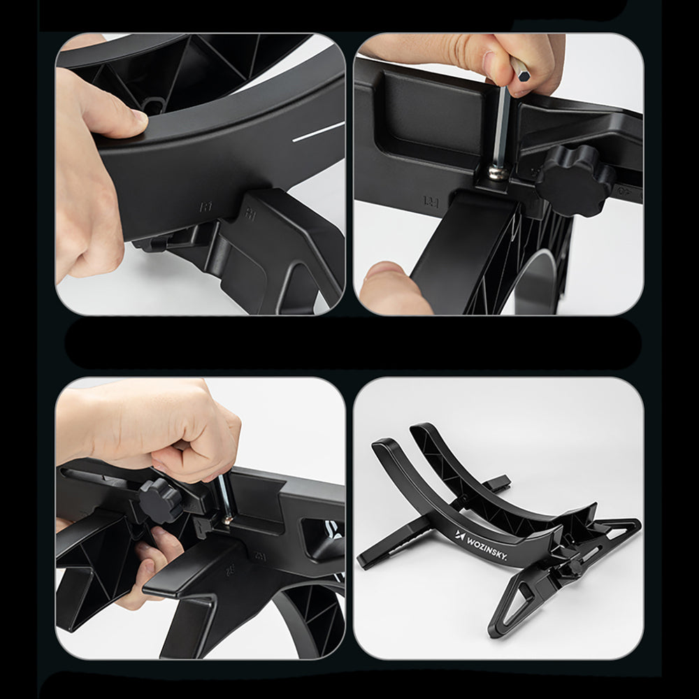 Wozinsky WSR-02 cykelstativ, stabil, til cykelhjul - sort