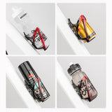 Wozinsky WUR-01BR Bike Bottle Holder Basket - sort og rød