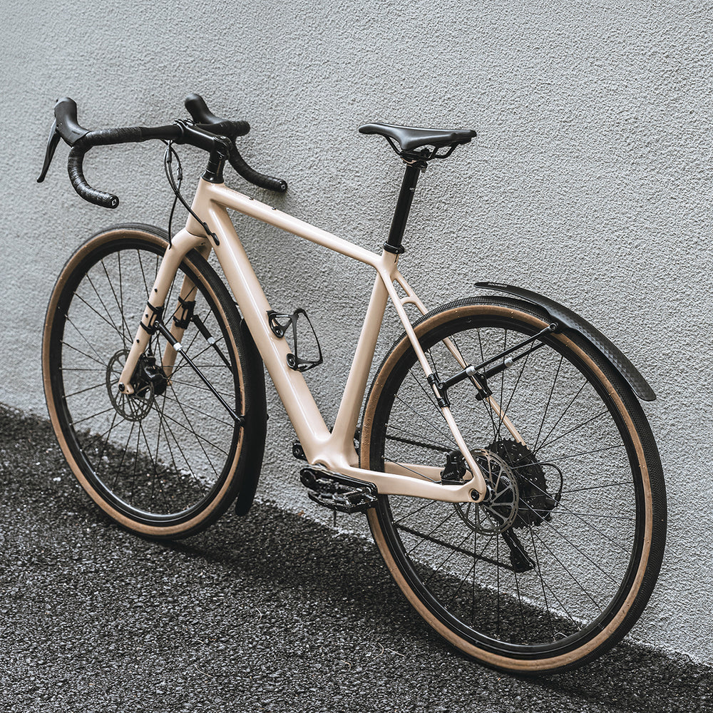 Wozinsky WBR-01 universel justerbar cykelfender - sort