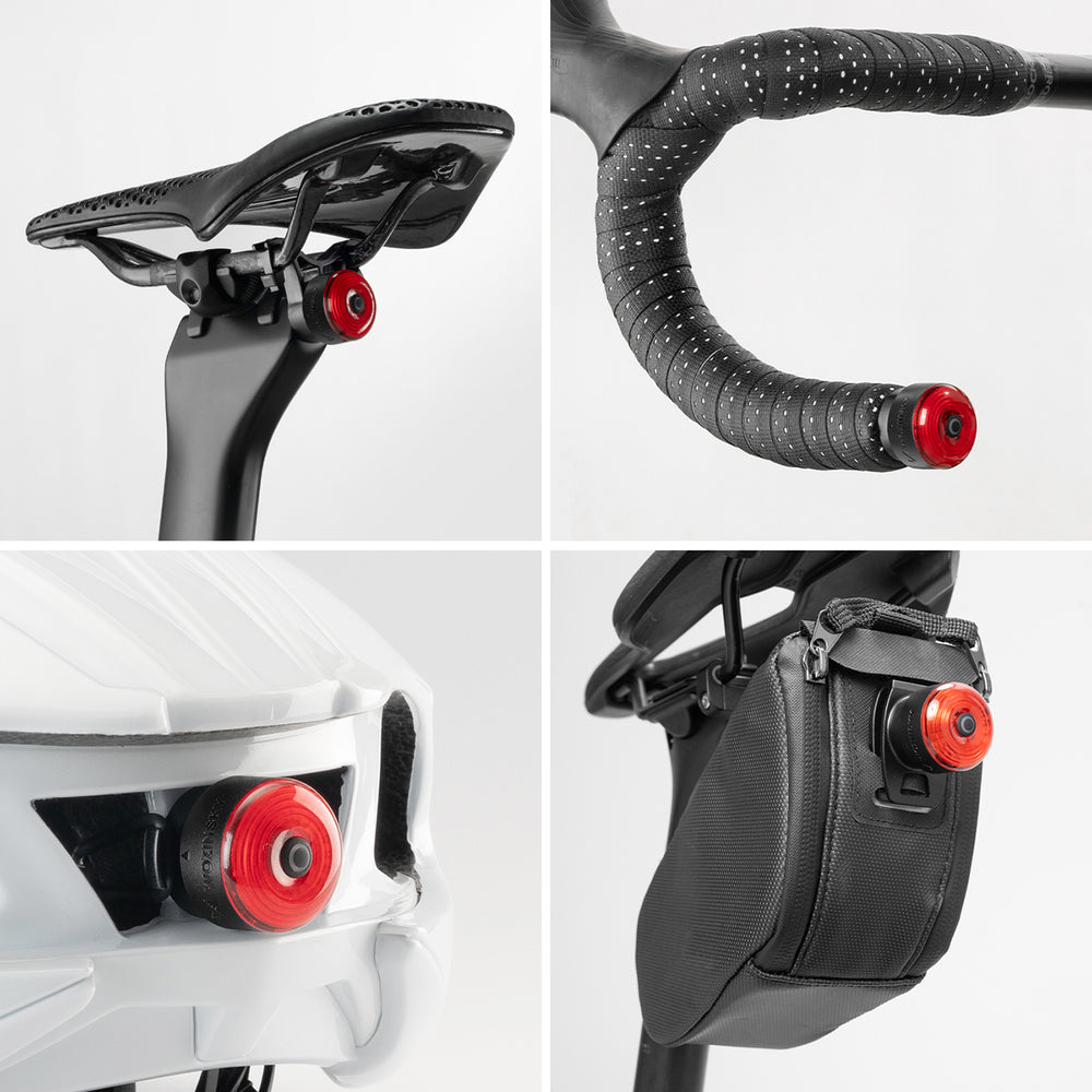 Wozinsky WIS-01 vandtæt Smart Tail Lights 2 stykker - sort