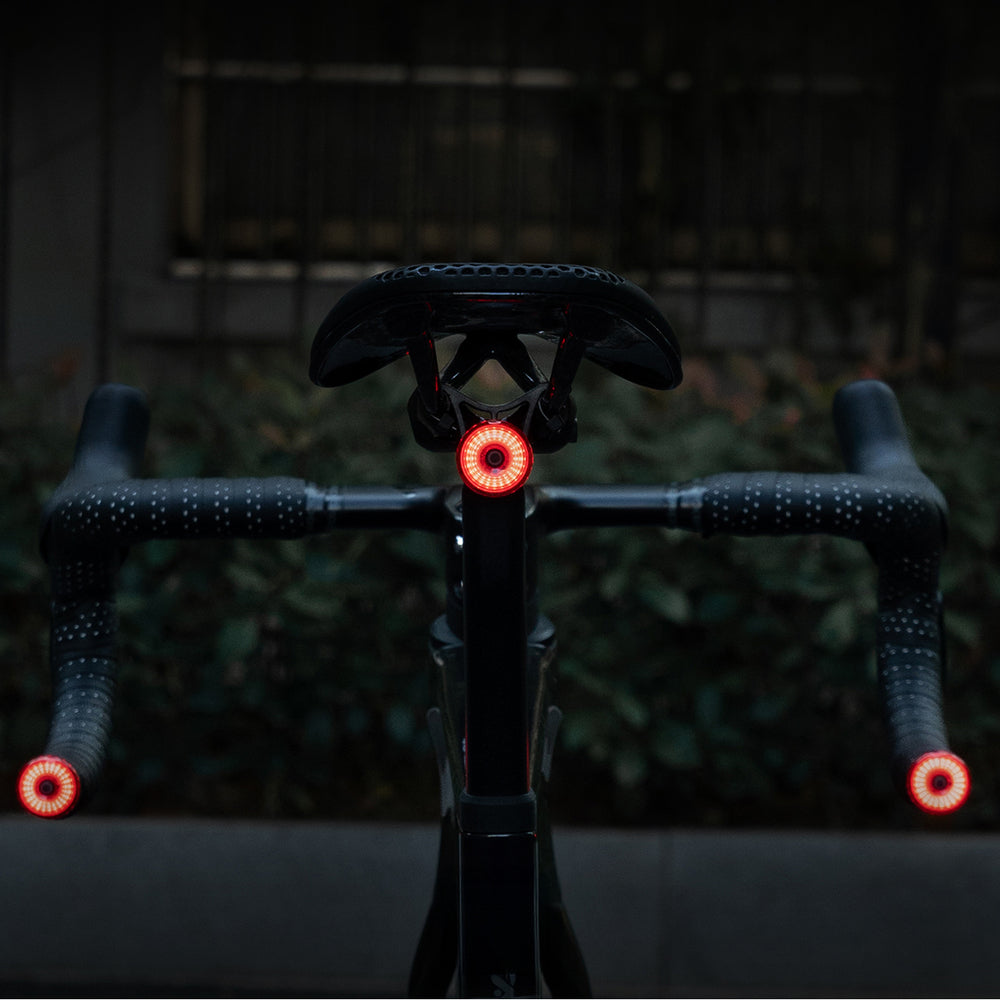 Wozinsky WIS-01 vandtæt Smart Tail Lights 2 stykker - sort