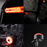 Wozinsky WIS-02 Vandtæt Smart Tail Light 1 pc - sort