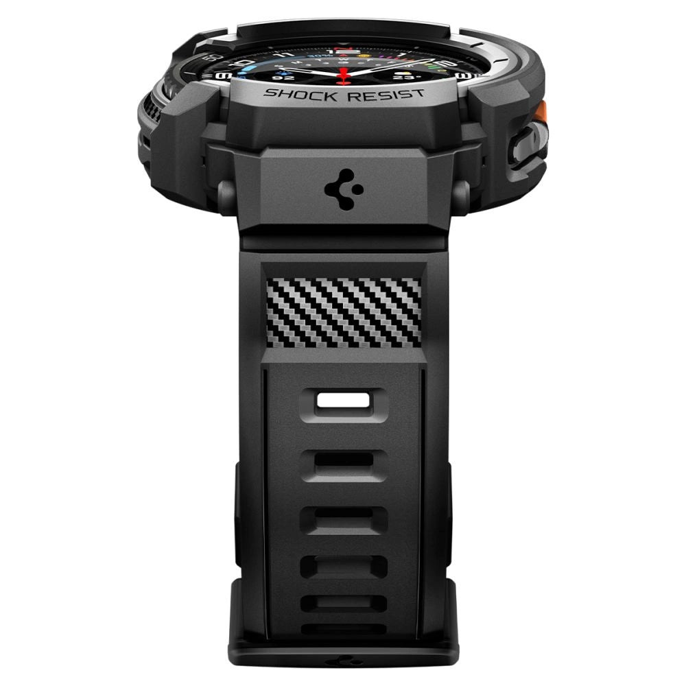 Spigen Rugged Armor Pro Strap til Samsung Galaxy Watch 8 Classic 46 mm - Matte Black