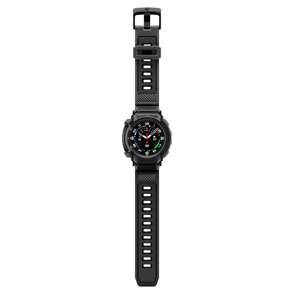 Spigen Rugged Armor Pro Strap til Samsung Galaxy Watch 8 Classic 46 mm - Matte Black
