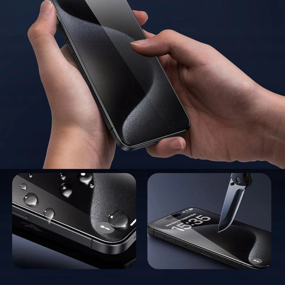 Tech-Protect Glass Fit+ 2-pakke hærdet glas til iPhone 17 Air - gennemsigtigt