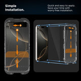 Tech-Protect Quick Set+ 2-pakke af hærdet glas til iPhone 17 Pro - sort