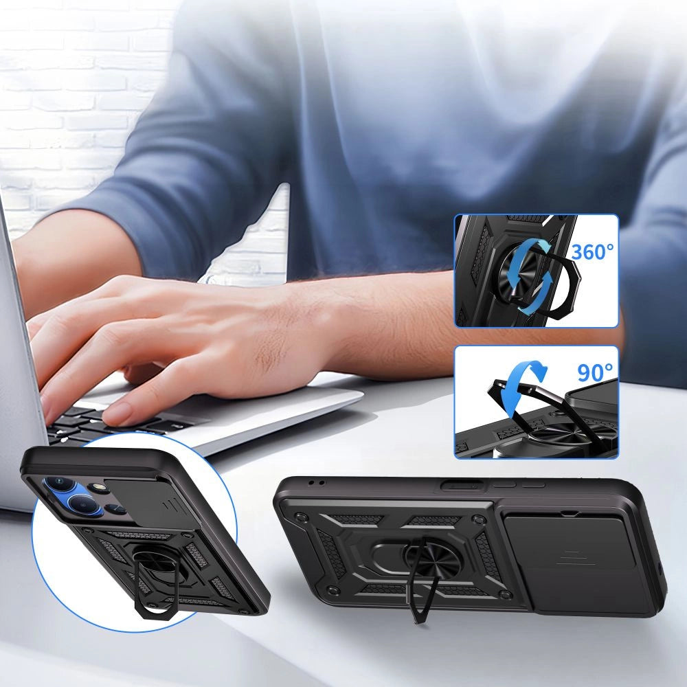 Tech-Protect CamShield Pro Case til Xiaomi Redmi 15C - sort