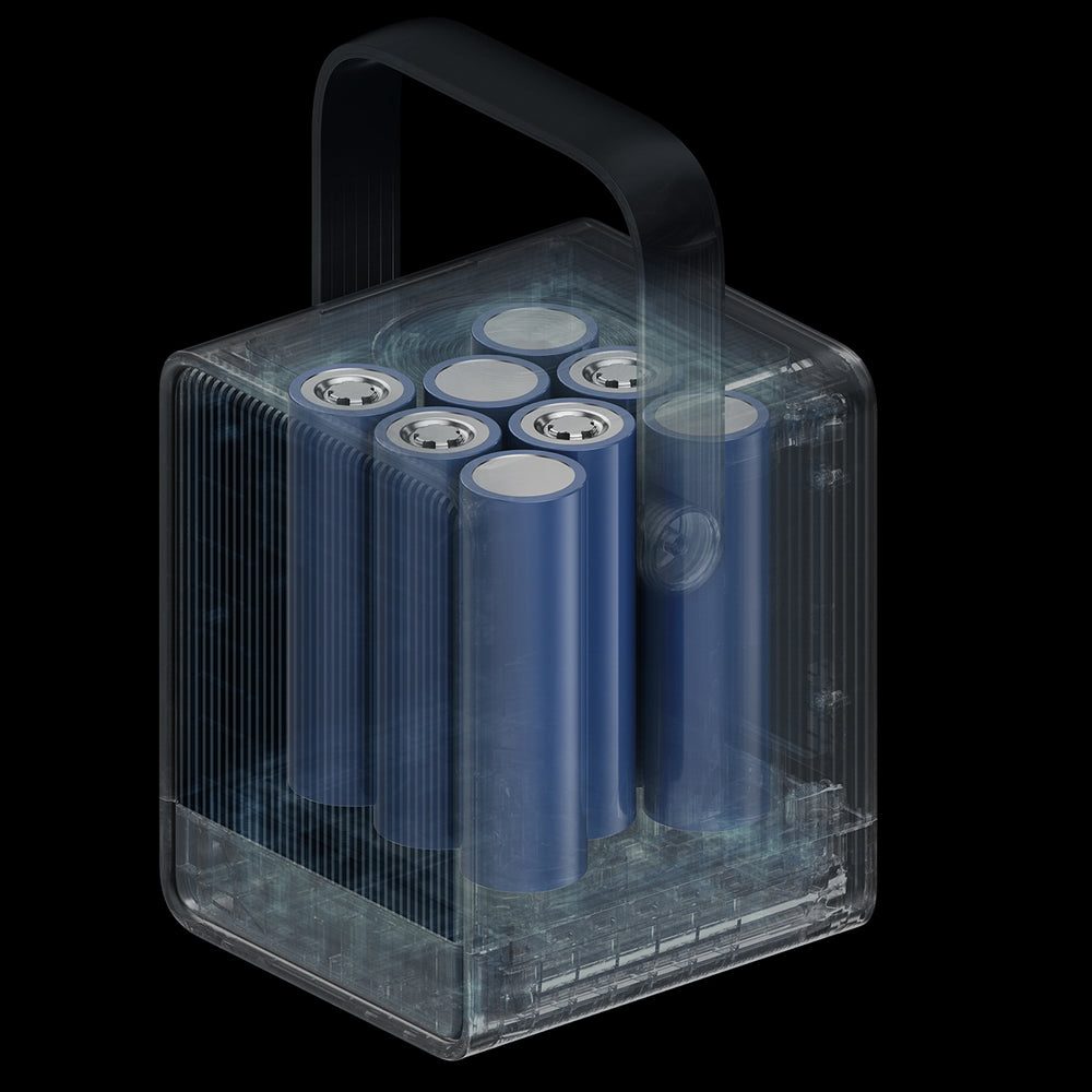 Cuktech Powerbank 300W 40000mAh med trådløs opladning 2x USB-C + 2x USB-A - sort