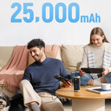 Powerbank Cuktech CUK00P23GLBK 210W 25000mAh Powerbank 2 x USB-C 1 x USB-A - sort