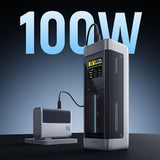 Powerbank Cuktech CUK00P23GLBK 210W 25000mAh Powerbank 2 x USB-C 1 x USB-A - sort