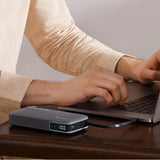 Cuktech CUKP200NGLDG 55W 20000mAh Powerbank with Built-in USB-C Cable - Gray