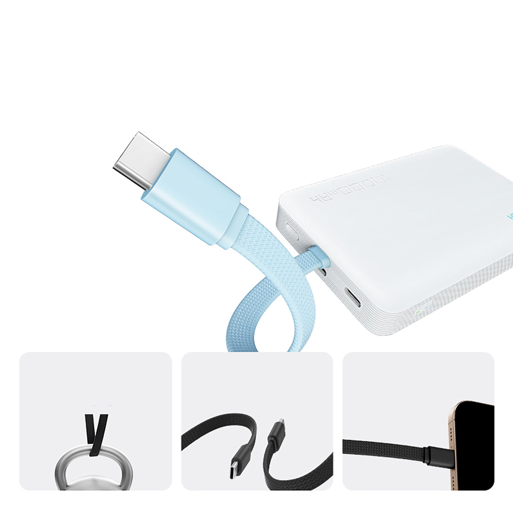 Cuktech CP132ML 10000 mAh Magnetisk Power Bank - hvid
