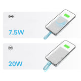 Cuktech CP132ML 10000 mAh Magnetisk Power Bank - hvid