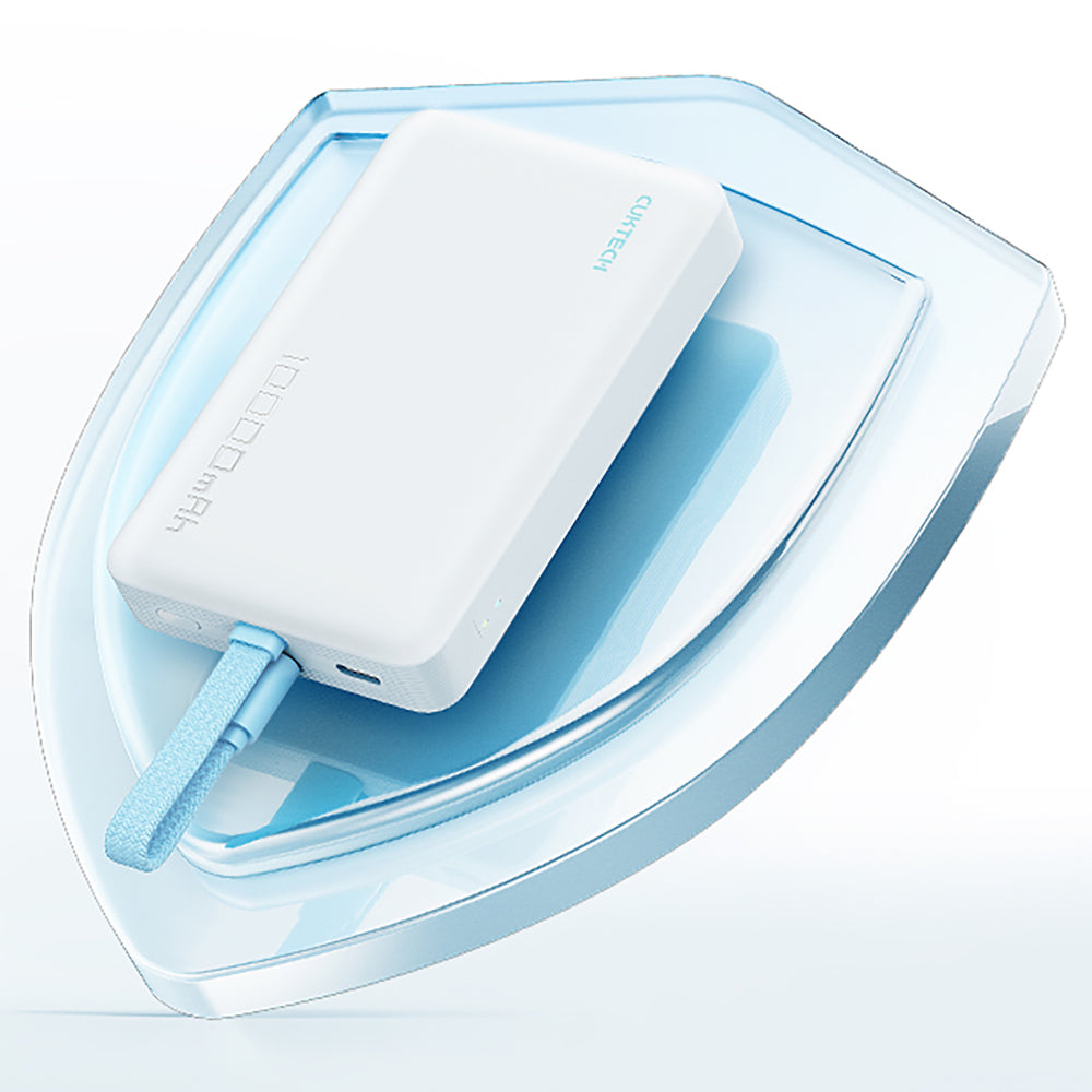 Cuktech CP132ML 10000 mAh Magnetisk Power Bank - hvid