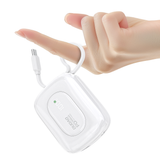 Dudao K32 22.5W 10000 mAh Powerbank med indbygget USB-C / Lightning Cable - hvid