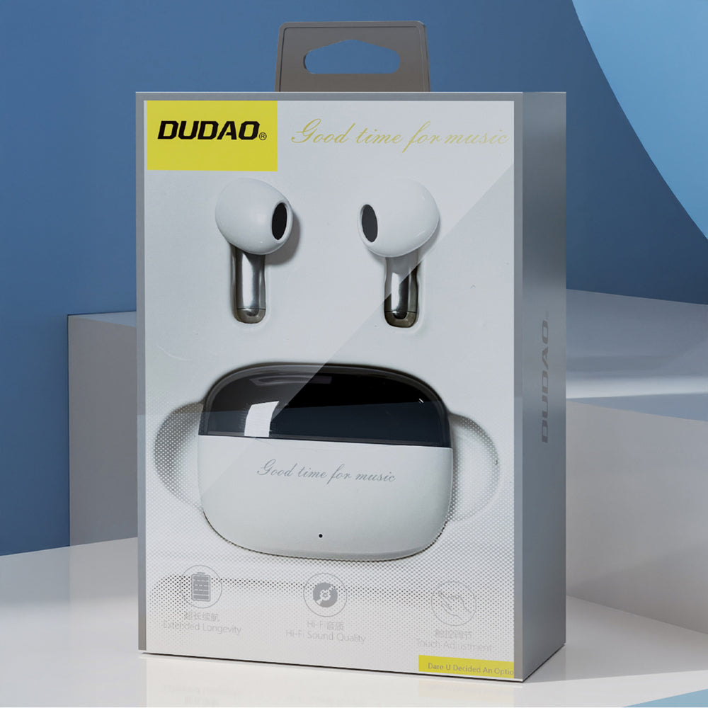 Dudao U8 TWS trådløse in-ear hovedtelefoner - hvid