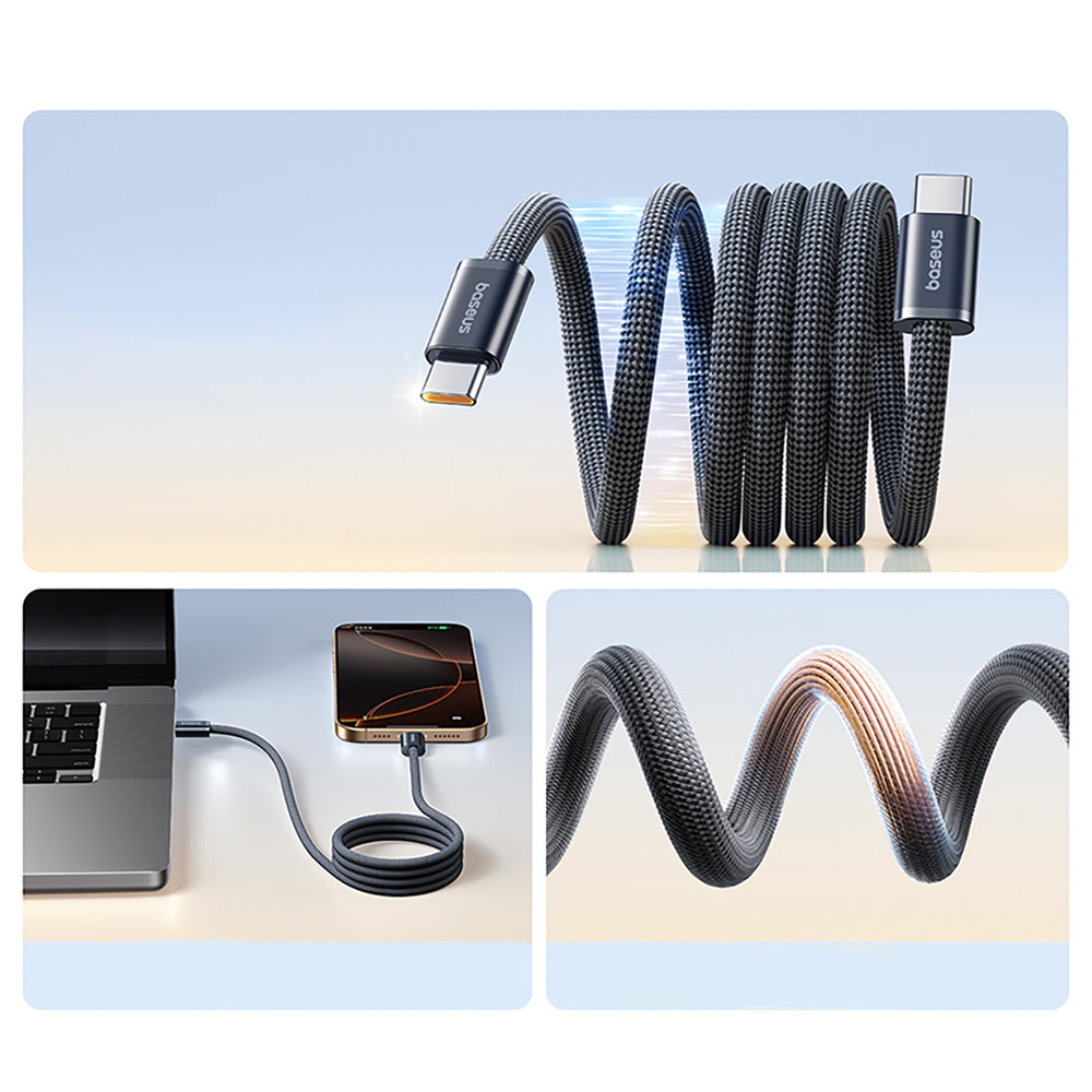 Baseus Dynamic 4 Pro Fast USB-C-kabel - USB-C 100W 1m - sort