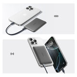 Baseus PicoGo AM41 Ultra-Slim 5000mAh 20W MagSafe Compatible Power Bank with Baseus Simple USB-C 60W 30cm Cable - Black