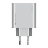Cuktech 65W GaN 2xUSB-C 1xUSB-A Wall Charger - Grå