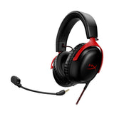 HyperX Cloud 3 Kablet Høretelefoner Sort Rød