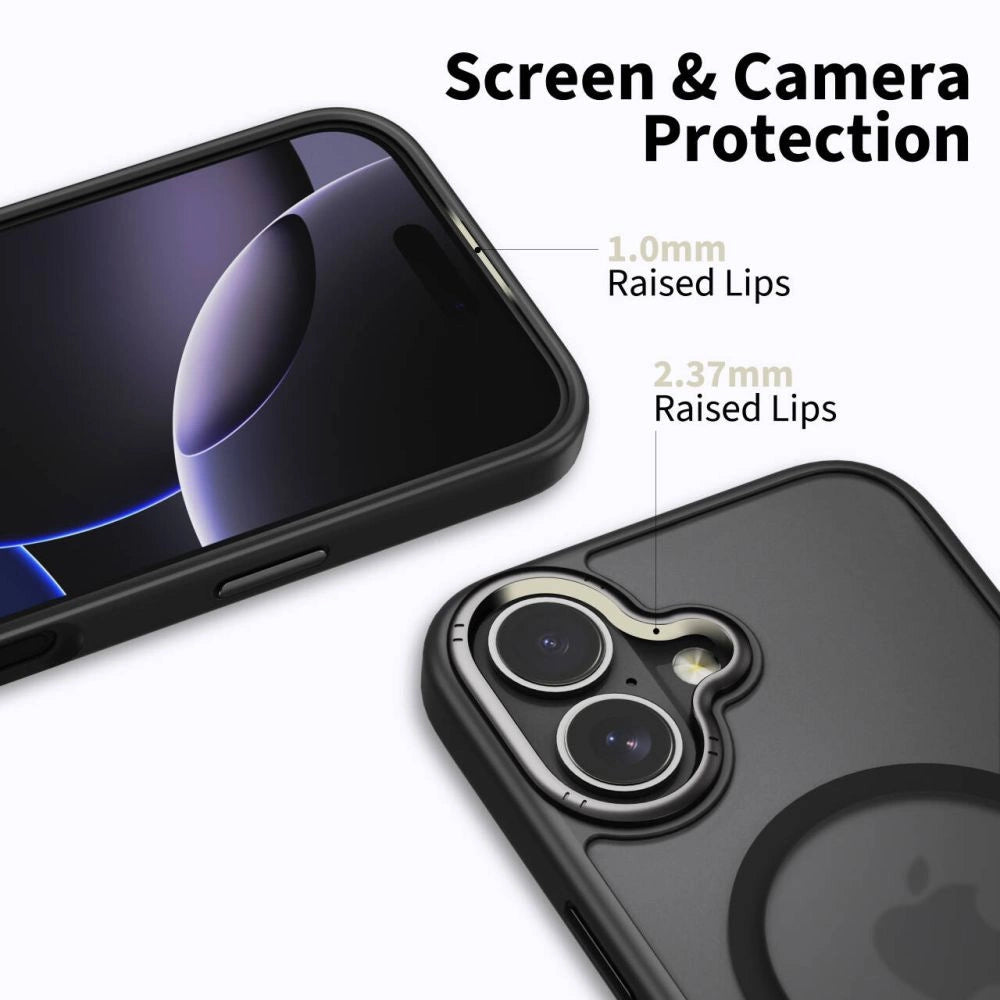 Tech-Protect MagEdge MagSafe Case for iPhone 17 - Matte Black