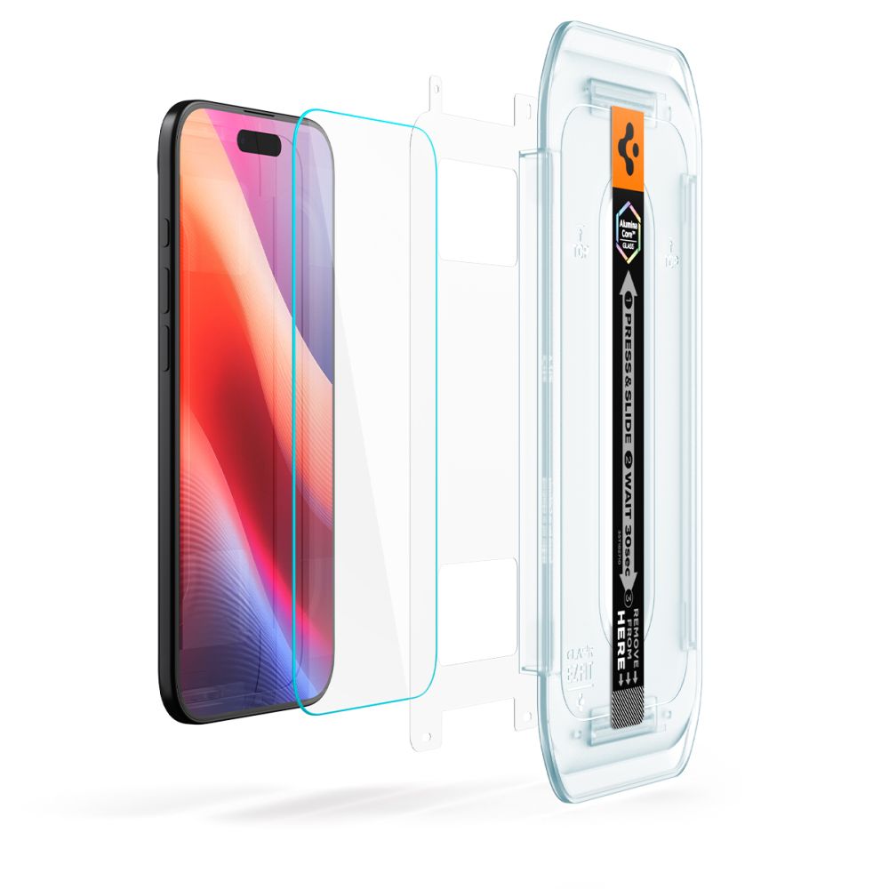 Spigen Glas.TR EZ Fit 2-pack hærdet glas til iPhone 17 Air - gennemsigtigt