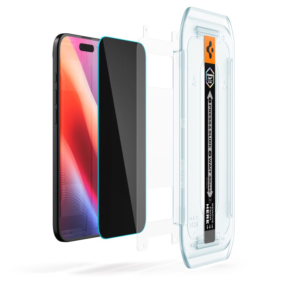 Spigen Glas.TR EZ Fit 2-pack privatlivsglas til iPhone 17 Air